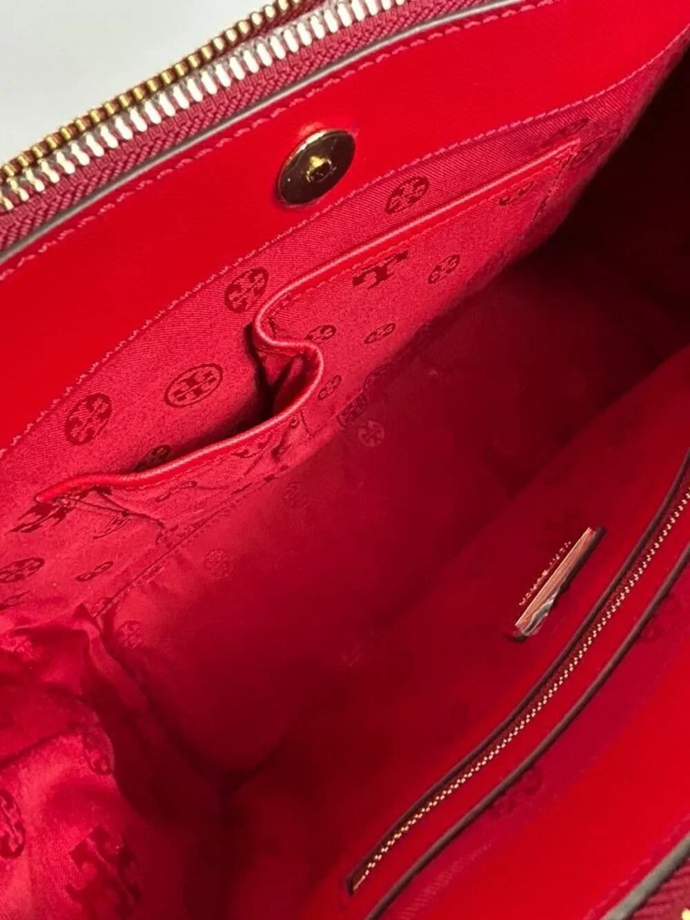Tory Burch Saffiano Leather Robinson Double Zip Tote in Limited Edition Red - Ne